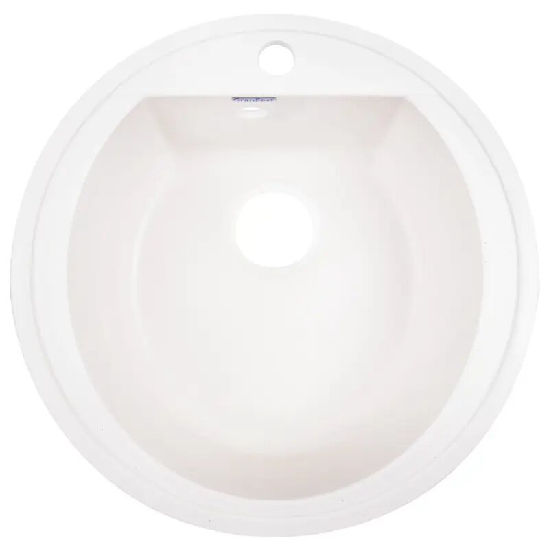 Мойка для кухни врезная Granfest Rondo GF-R 50x50 см глубина чаши 19 см мрамор цвет белый