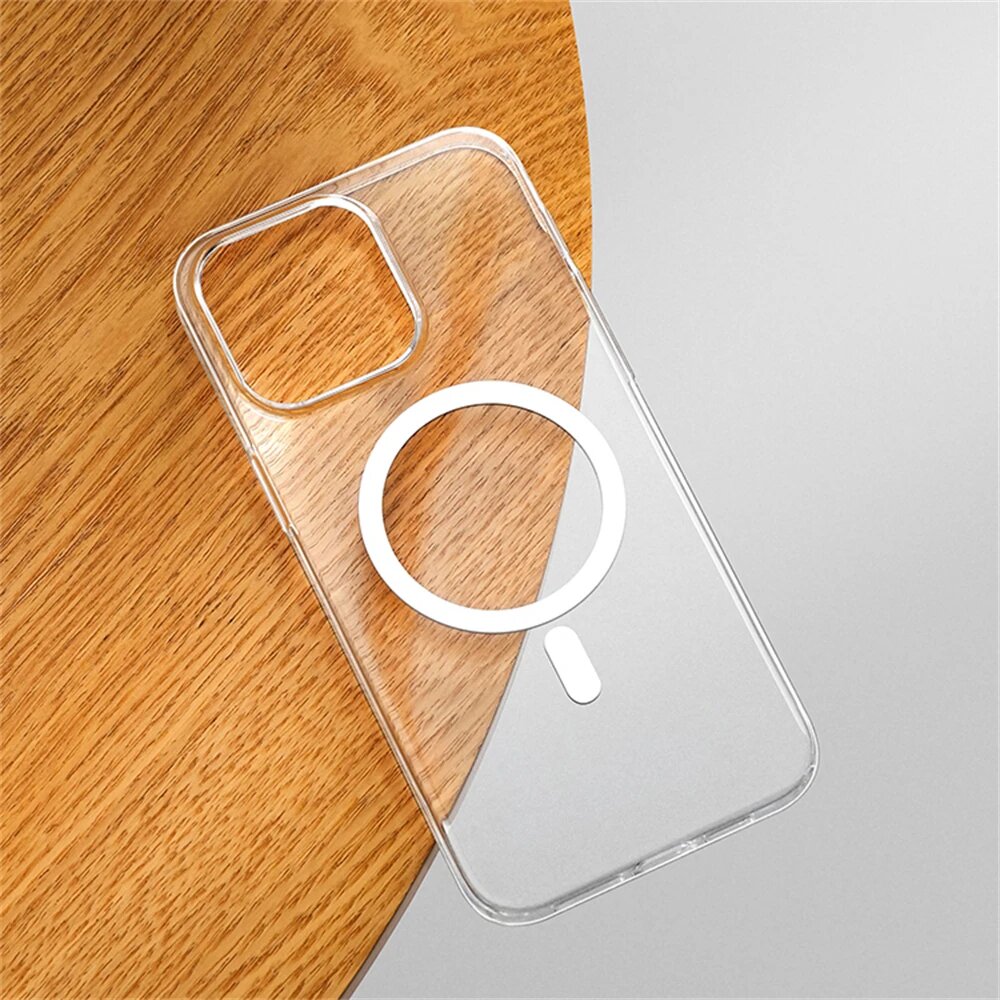 Прозрачный чехол MagSaf для iPhone, пластик и , ультратонкий, для айфон