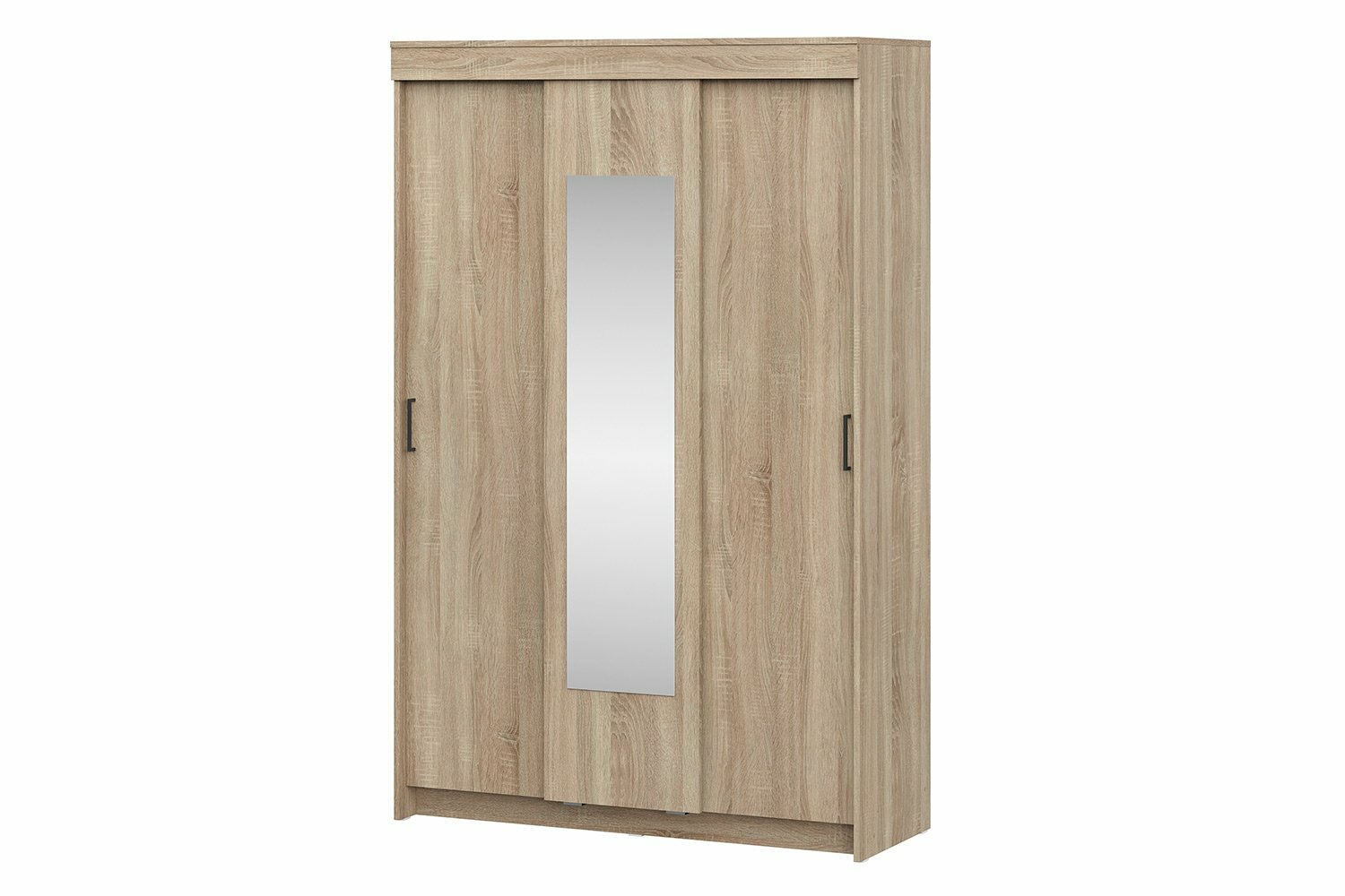 Шкаф-купе Капри 1301х2016х50 см с зеркалом цвет дуб сонома