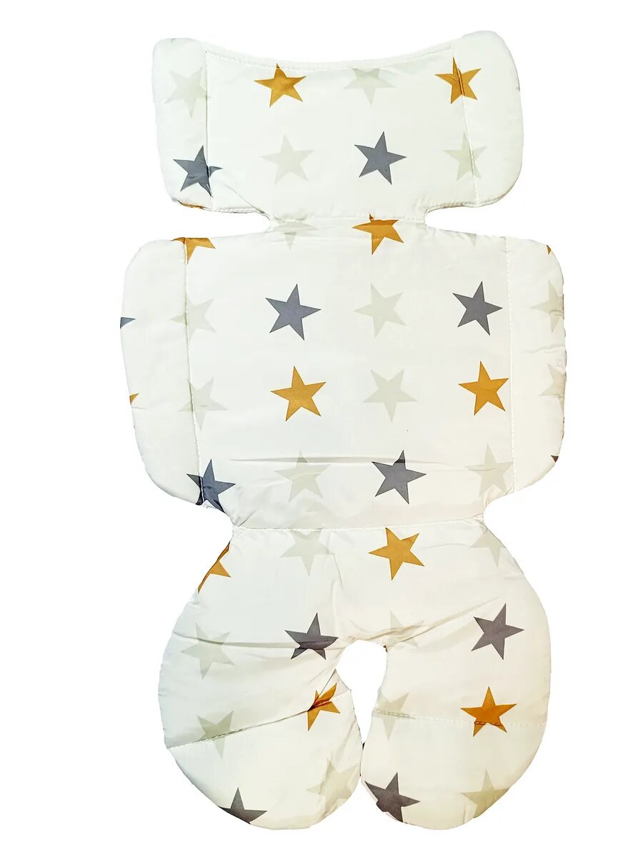 Универсальный вкладыш-матрасик для новорожденного в коляску, автокресло 72х40 см — фото 1