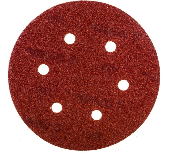 Круг шлифовальный универсальный 5 шт. (150 мм; Р80) мастер Зубр 35566-150-080