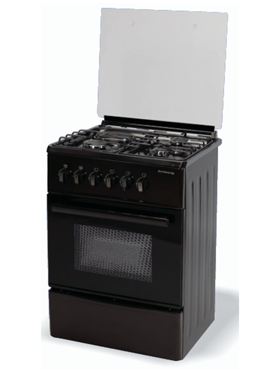 Газовая Плита FEMAS LP 60G 31 B-eco (22) (F), 3 газовые горелки + 1 электрическая, Газовый контроль в духовке.