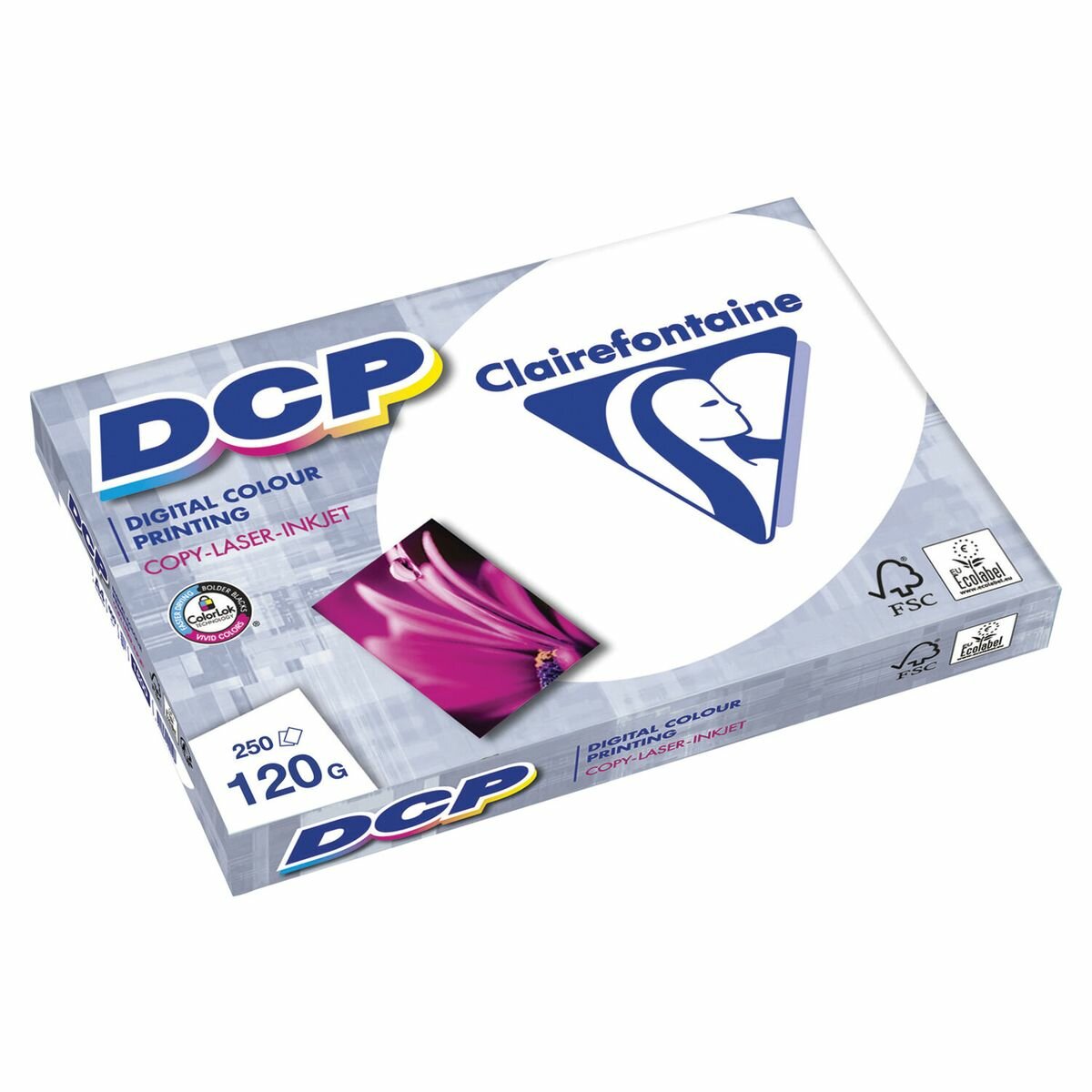 Бумага для цветной лазерной печати Clairefontaine (А4, 120 г/кв. м, марка А++) 250 листов (1844C), 5 уп.