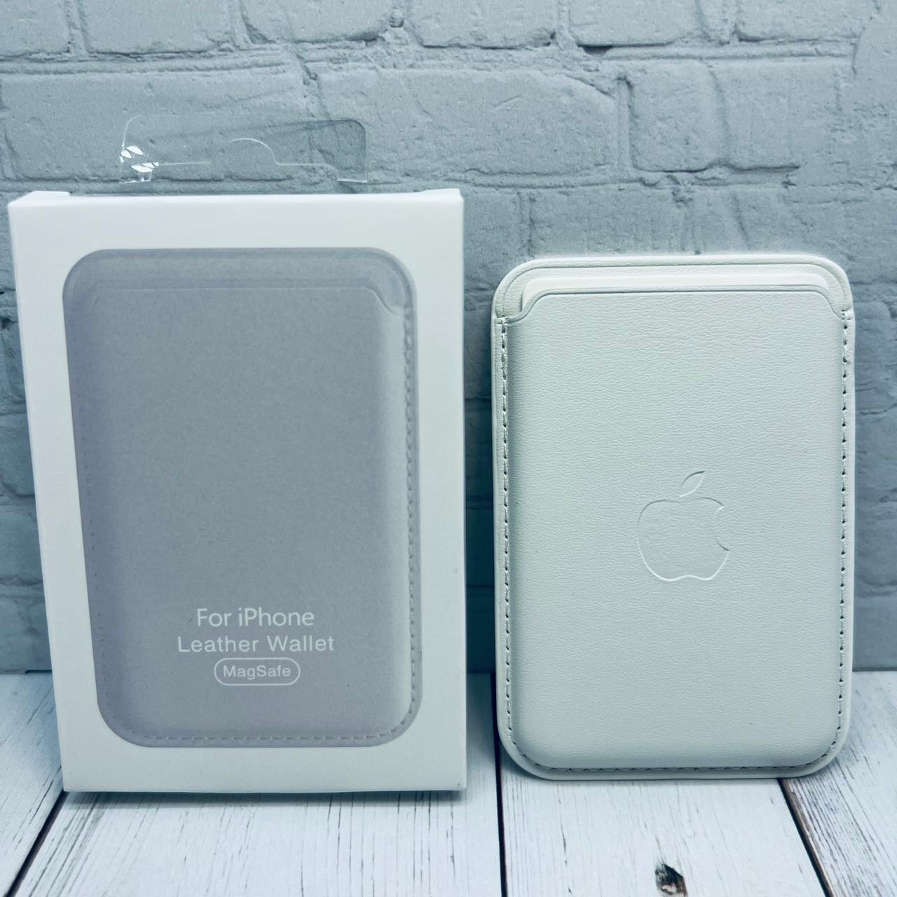 Картхолдер, для iPhone, MagSafe, Leather Wallet, магнитный, серый