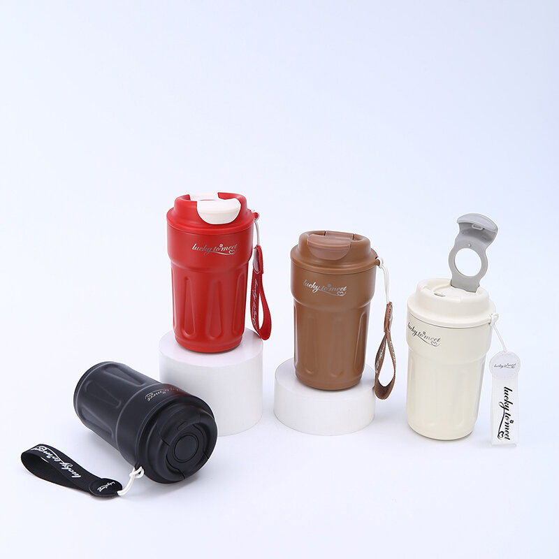 Термокружка, нержавеющая сталь, 500мл, с датчиком температуры, розовый — фото 1