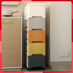 Выдвижной комод с подвижными блоками,25cmX38cmX80cm, пять выдвижных ящиковhyyy