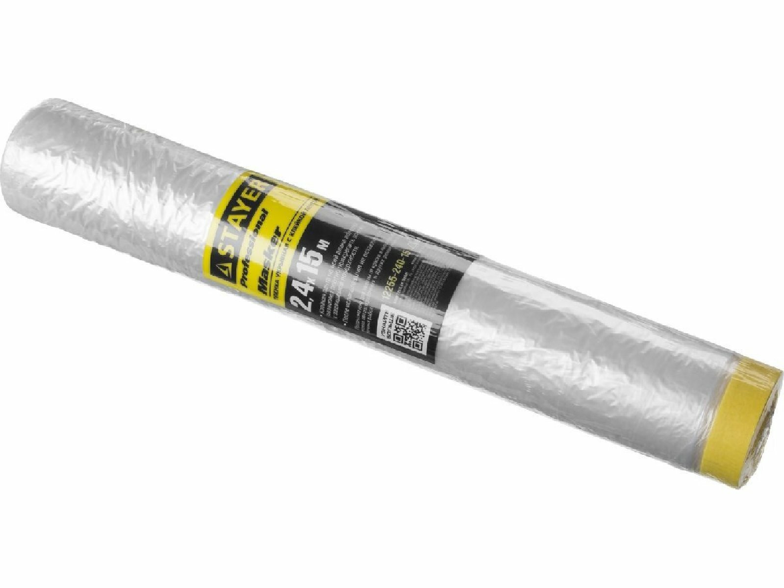 Защитная пленка STAYER 15 м 2 4 м 9 мкм с клейкой лентой Маскер для защиты от краски грязи и влаги