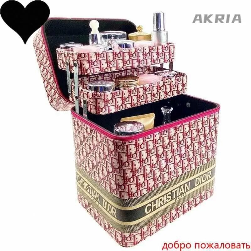 Косметичка ширина: 6 см., высота: 6 см., , черный — фото 1