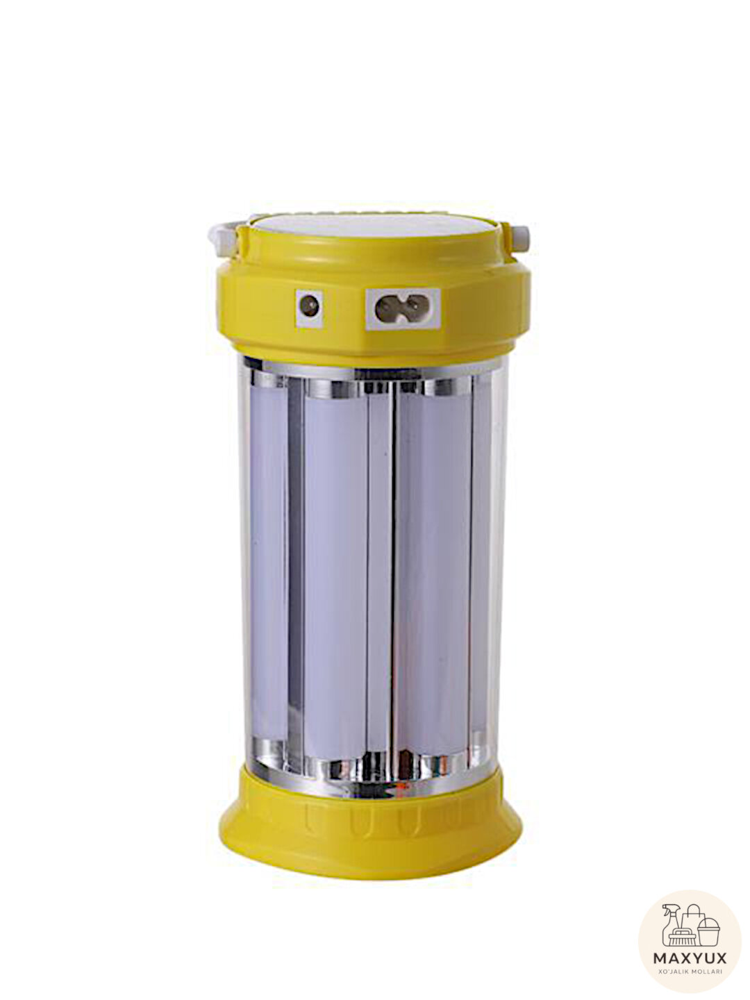 Фонарь LED круглое освещение, перезарядка, доступно 3 режима - Желтый