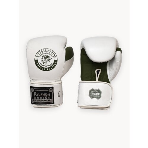 Перчатки из натуральной кожи с нашивкой, REVANSH PRO WHITE KHAKI, арт. RG-WHITEKHAKI-L16