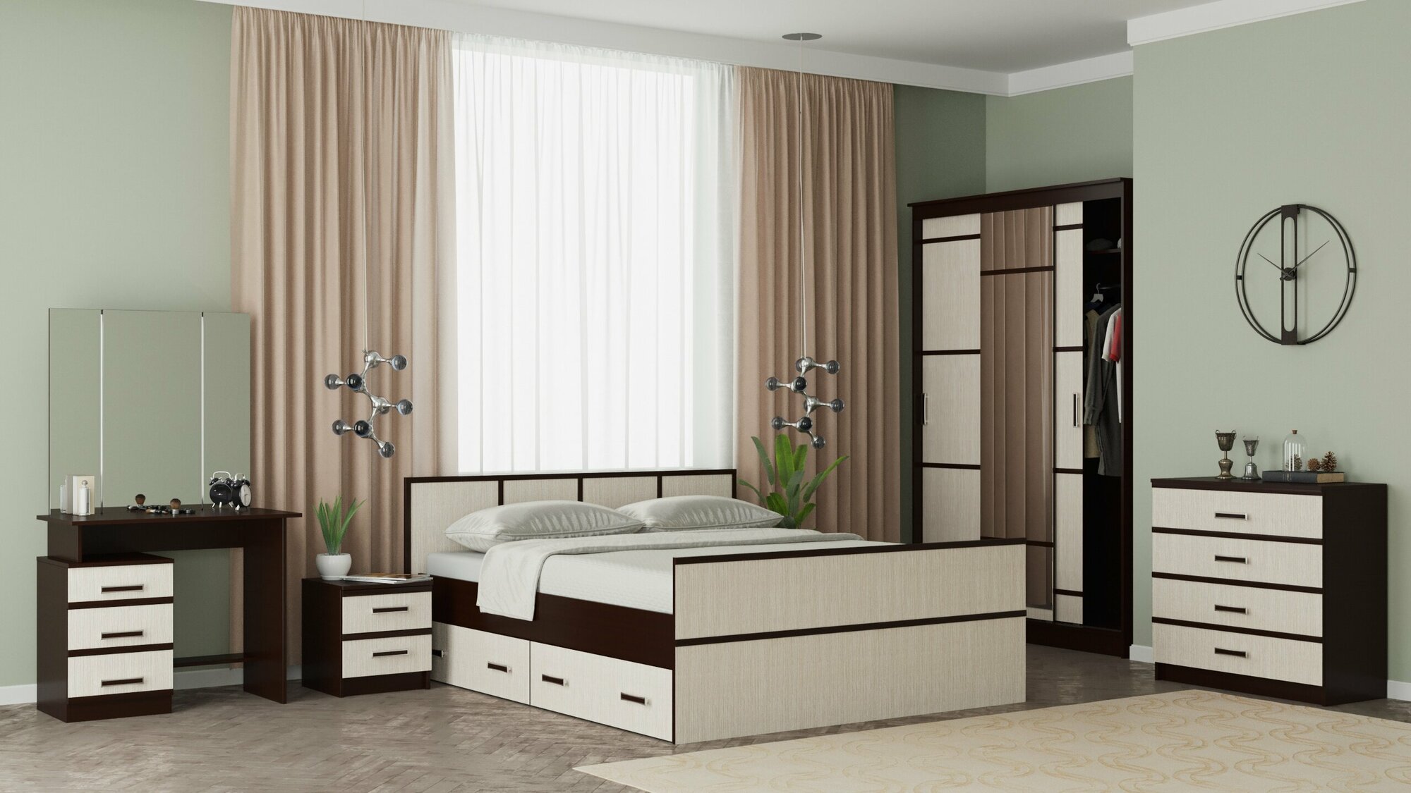 фото Кровать без основания Сакура LIGHT 160х200, венге