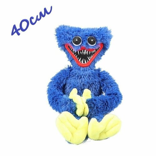 Мягкая игрушка Optmobilion Хагги Вагги синий HuggyWuggy Хагги-Вагги 40 см Huggy Wuggy poppy play timeмонстр 459₽