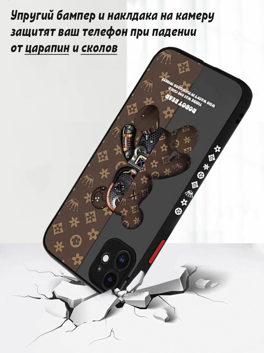 Чехол на Iphone 11 (Айфон 11) с рисунком и защитой камеры — фото 1