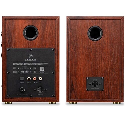 Обзор: Колонки HiVi Swan D100 мощность 62 Вт, Bluetooth v5.0, пульт - черные c деревом