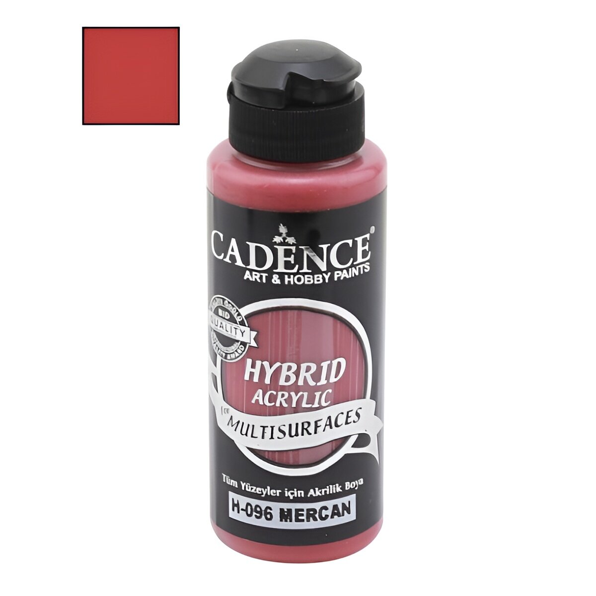 Акриловая краска Cadence Hybrid Acrylic Paint, 120ml. Coral H-096