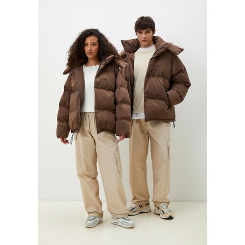 фото Пуховик fable uniform, размер xs, коричневый