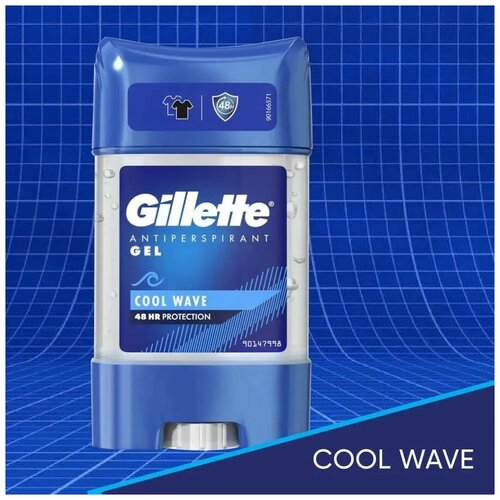 Gillette Cool Wave гелевый дезодорант, антиперсперант 70мл, Германия