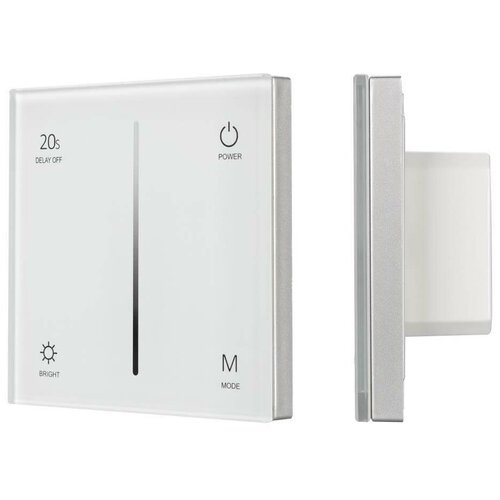 Панель SMART-P36-DIM-IN White (230V, 1.2A, TRIAC, Sens, 2.4G) (arlight, IP20 Пластик, 5 лет)