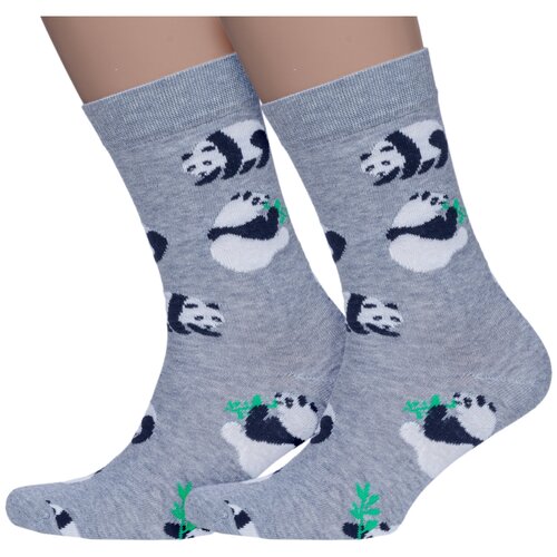Мужские носки Смоленская Чулочная Фабрика, 2 пары, размер 29, серый