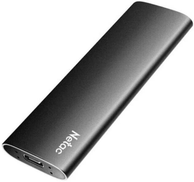 Внешний SSD Netac 250Gb Z SLIM (USB3.2 up to 520/480MBs 100х29.5х9mm Black)