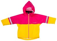 Комплект с полукомбинезоном Didriksons размер 110, yellow/fuchsia