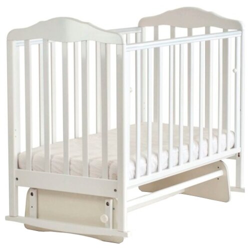 Кроватка СКВ-Компани 12400х Берёзка New поперечный маятник белый 8550₽