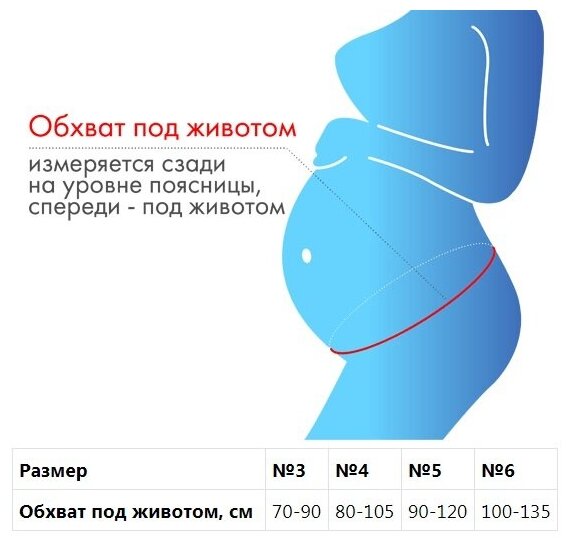 Бандаж крейт дородовый № 6, бежевый