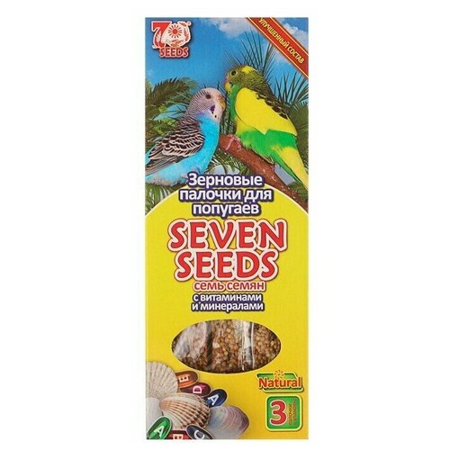 Палочки "Seven Seeds" для попугаев, витамины и минералы, 3 шт, 90 г