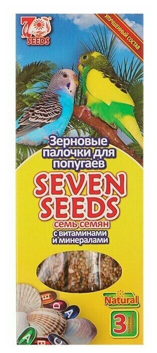 Палочки "Seven Seeds" для попугаев витамины и минералы 3 шт 90 г