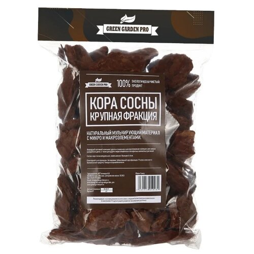 Кора сосны Green Garden Pro крупная фракция коричневый, 1 л, 0.2 кг