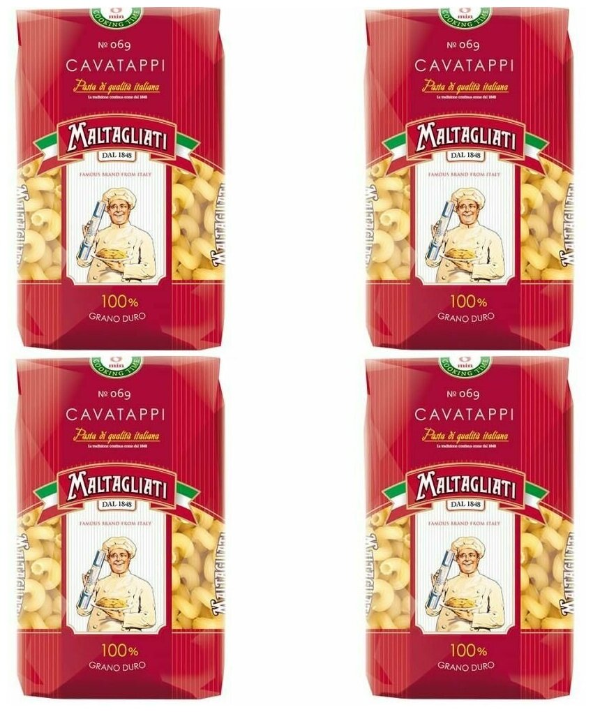 Maltagliati Макаронные изделия Cavatappi Рожок витой, 450 г, 4 шт. - фотография № 1