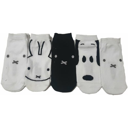Носки 5 пар, размер 35, черный, мультиколор детские носки 4 пары набор детских носков герои 32 36