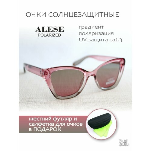 фото Солнцезащитные очки alese, розовый, бордовый
