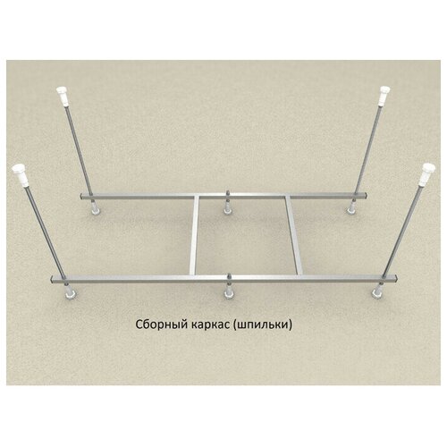 каркас для ванны aquatek лугано либерти 160x70 kar 0000063 хром Сборный каркас для ванны Aquatek Мия 180 KAR-0000055