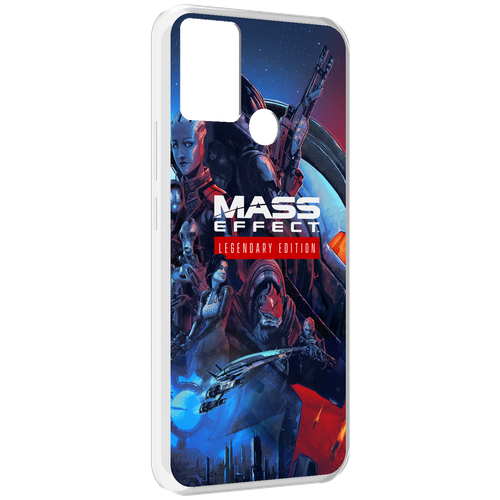 Чехол MyPads Mass Effect Legendary Edition для Infinix Hot 11 Play задняя-панель-накладка-бампер