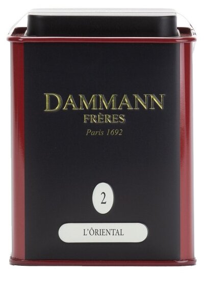 Чай зеленый ароматизированный "Дамманн" The L'ORIENTAL/Восточный, жестяная банка 100 гр - фотография № 1