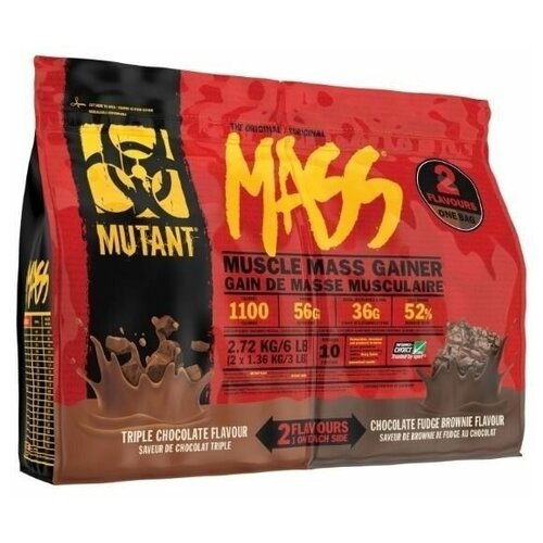 Mutant Mass 2720g Тройной Шоколад & Брауни с Шоколадной Помадкой