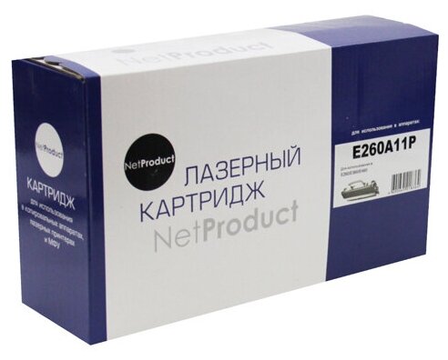 Тонер-картридж NetProduct (N-E260A11P) для Lexmark E260/E360/E460, 3,5K