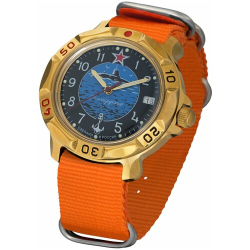 Наручные часы Восток Командирские, оранжевый наручные часы восток 819163