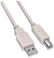 Кабель Buro USB - USB-B (USB2.0-AM/BM) 1.8 м серый