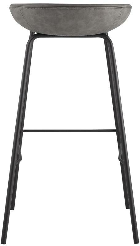 Стул барный Турин, коричневая экокожа, черные ножки Stool Group - фото №9