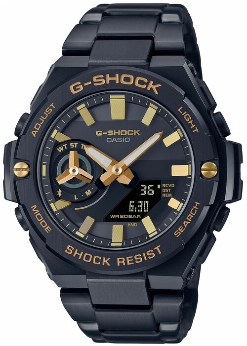 Наручные часы CASIO G-Shock GST-B500BD-1A9, черный, золотой