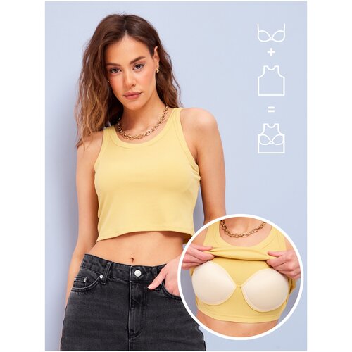 фото Майка dorizori, размер l, желтый
