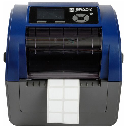 Принтер BRADY BBP12EUUCUTTER с резаком и базовым ПО BWS Разрешение 300 dpi В комп держатель рулона USBкабель шнур питания компактдиск с драйверами кратким руководством по эксплуатации и пустой втулкой