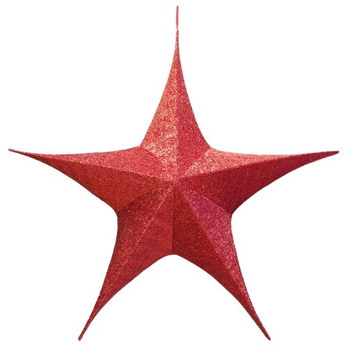 фото Подвеска snowhouse звезда складная 80 см, красный