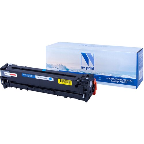 Картридж NV Print совместимый CF211A/731C для HP LJ Pro M251/M276; Canon LBP 7100Cn/7110Cw (голубой) {41211} картридж pl cf210x 131x 731 для принтеров hp laserjet pro 200 color m251 276 canon i sensys lbp7110cw lbp7100cn mf8280cw mf8250cn mf8230cn mf8210cn 2400 копий black profiline