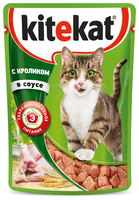 Корм для кошек Kitekat (0.085 кг) 1 шт. Сочные кусочки. С кроликом в соусе 0.085 кг 1