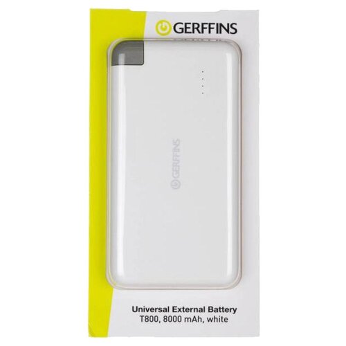 Универсальные внешние аккумуляторы Gerffins Аккумулятор Gerffins T800 White 79000₽