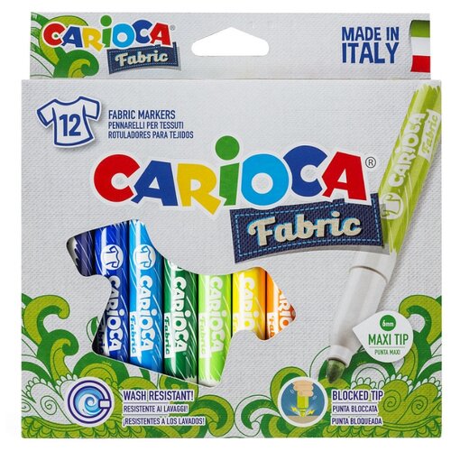 фото Carioca Фломастеры Fabric 12