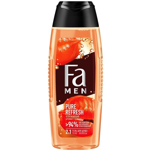 Гель для душа Men Pure Refresh 2в1 с аромат гуараны 250мл